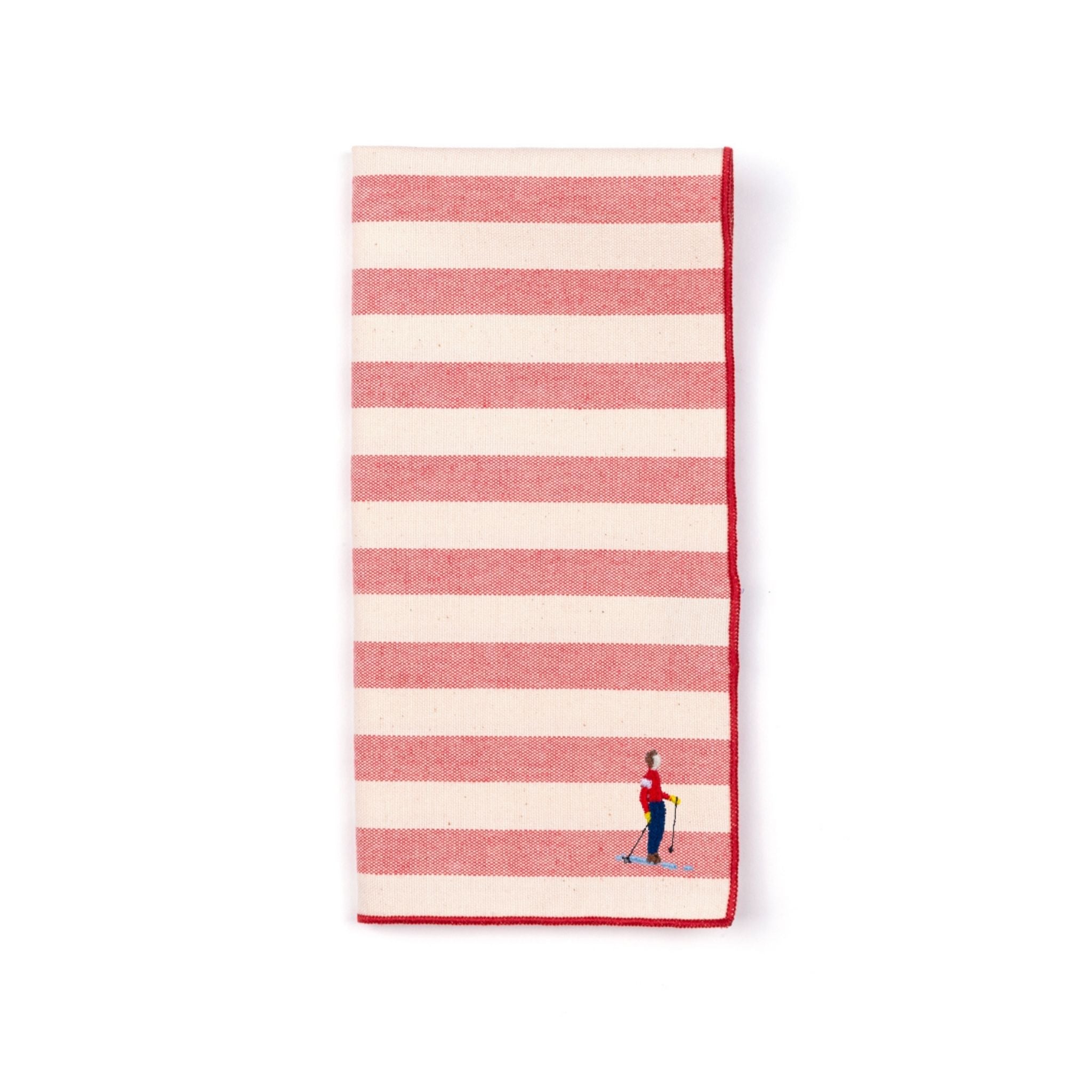 Barra napkin with retro sportsmen