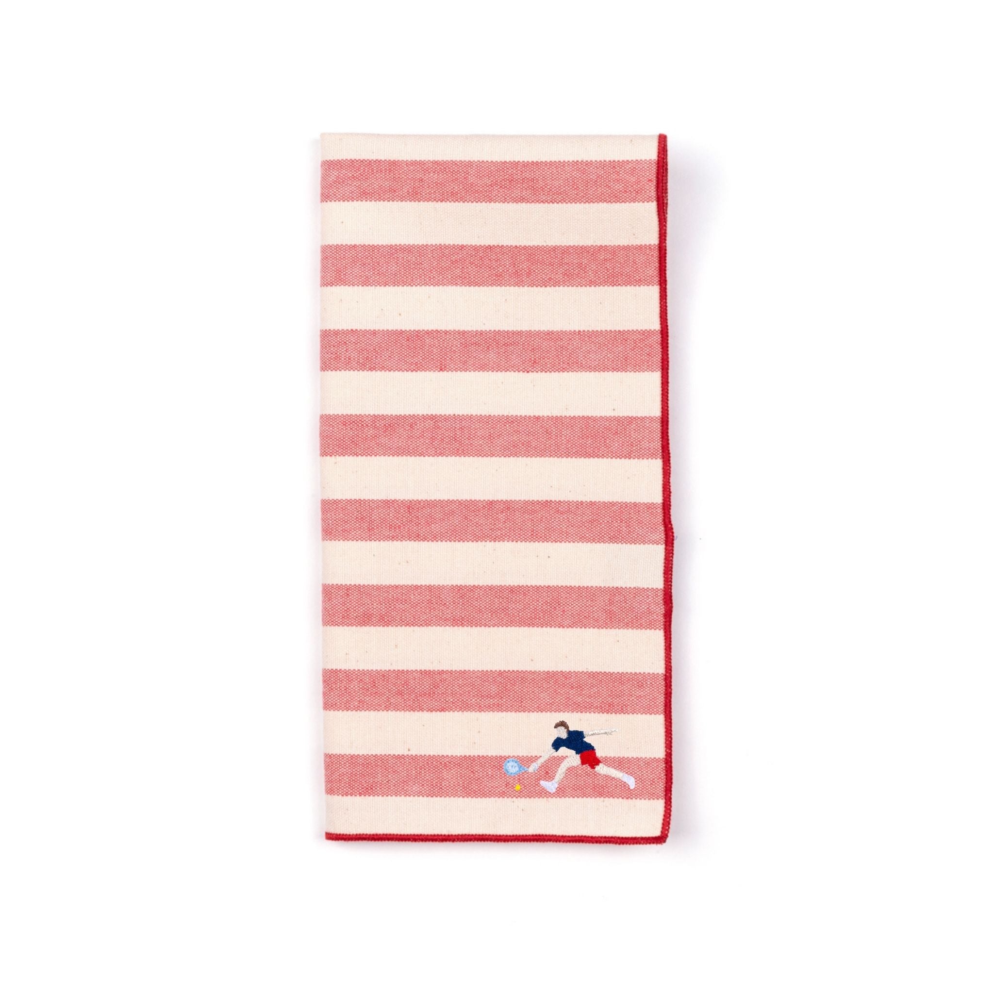 Barra napkin with retro sportsmen