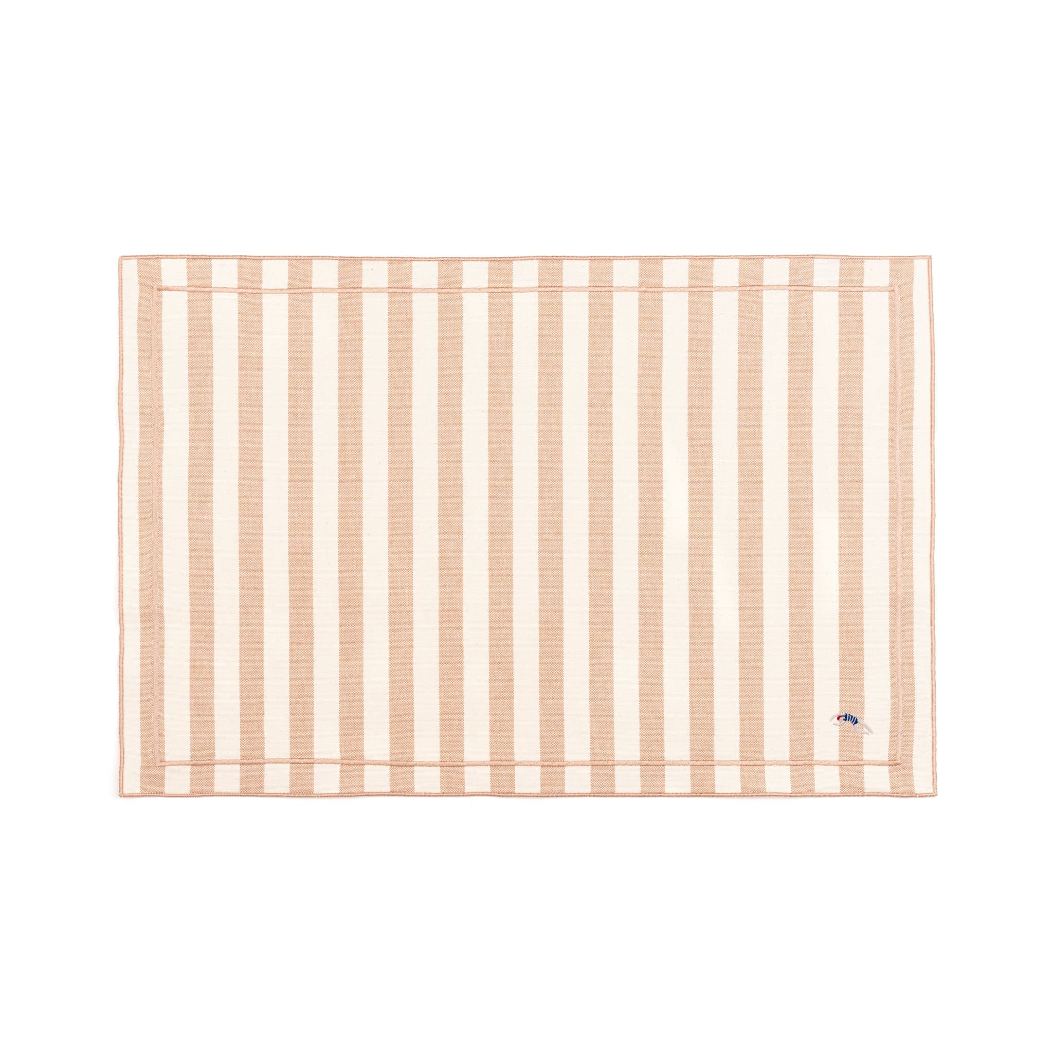 Barra cotton table linen with embroidered retro sports motifs - Torres Novas