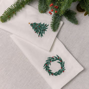 Mafra linen with Christmas embroidery