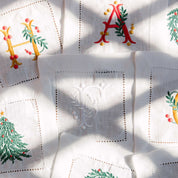 Sets de table Mafra avec lettres de Noël brodées