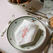 Serviettes de table Mafra avec lettre brodée (Set de 2)