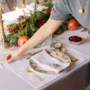 Sets de table Mafra avec lettres de Noël brodées