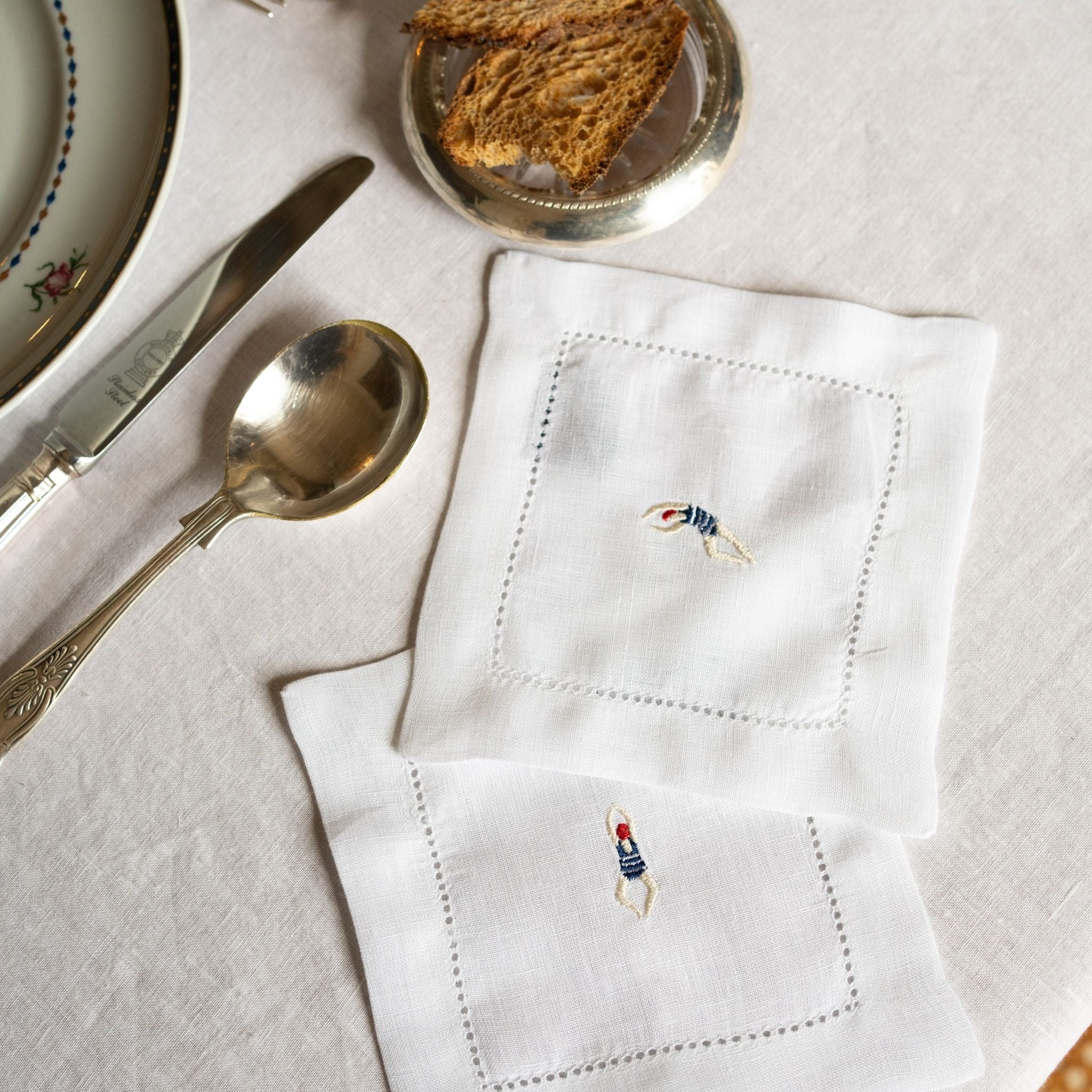 Mafra linen napkin with retro sportsmen - Torres Novas