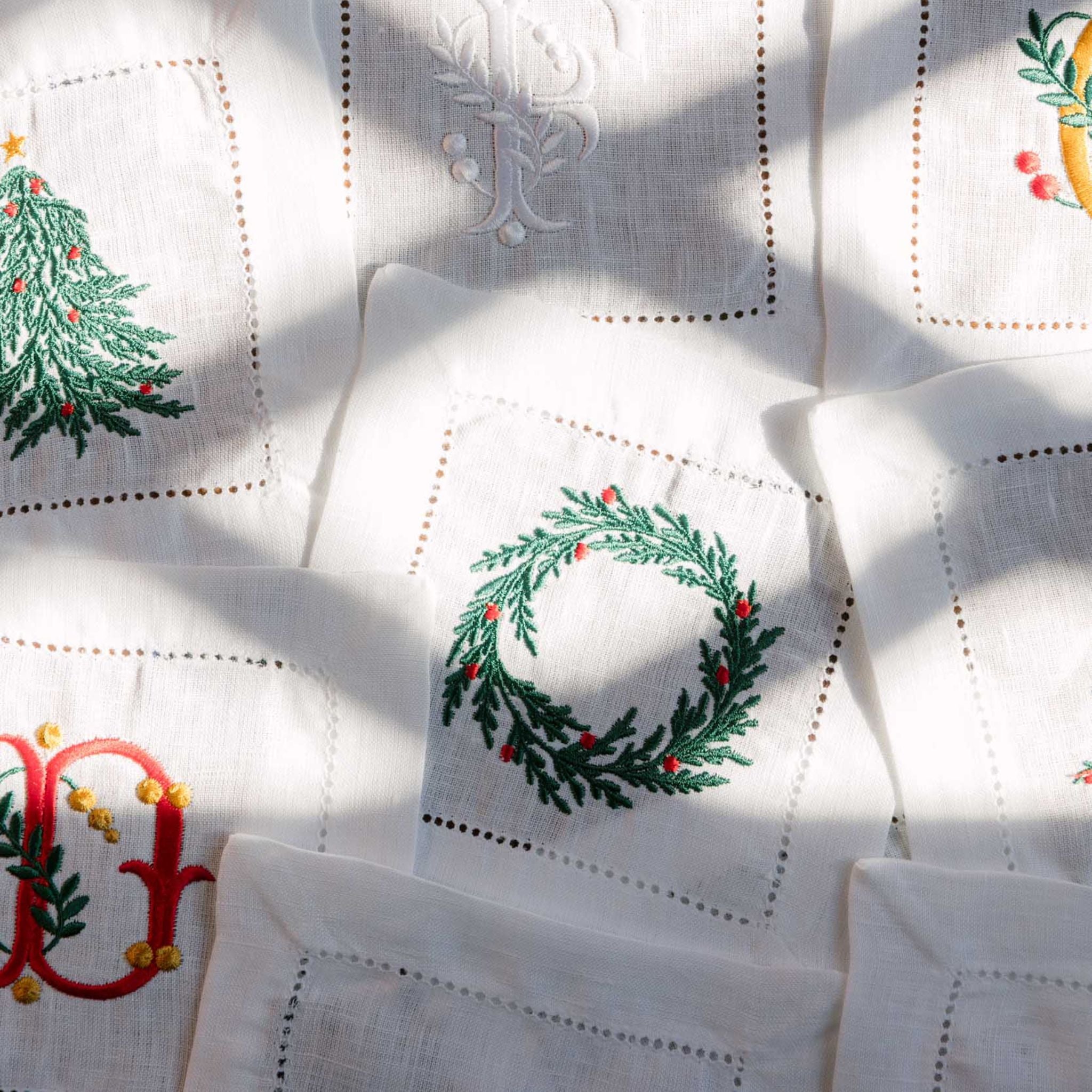 Linge de table Mafra avec broderie de Noël