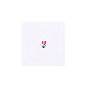 Mafra linen napkin and placemat with flower embroidery