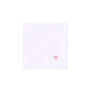 Servilletas Mafra lino con bordado de corazón