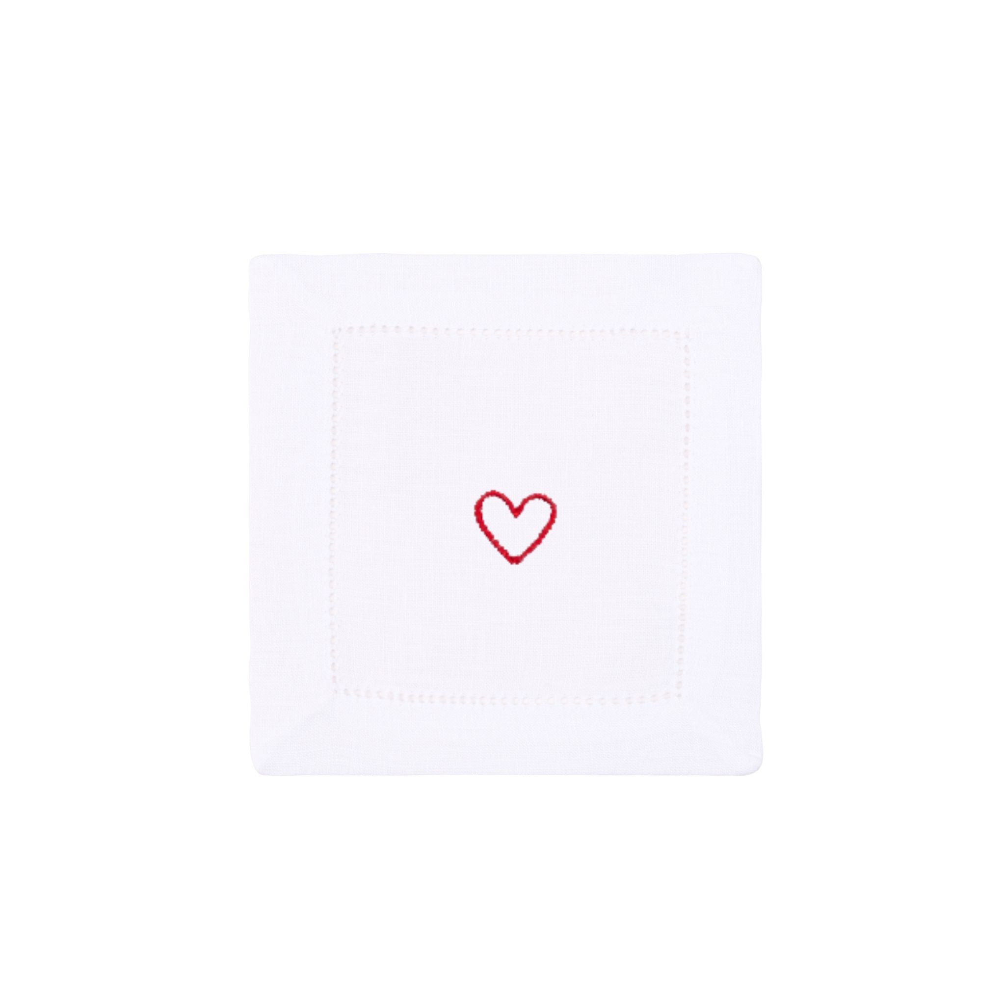 Mafra cotton table linen with heart embroidery - Torres Novas