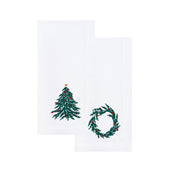 Mafra linen with christmas tree and wreath embroidery - Torres Novas