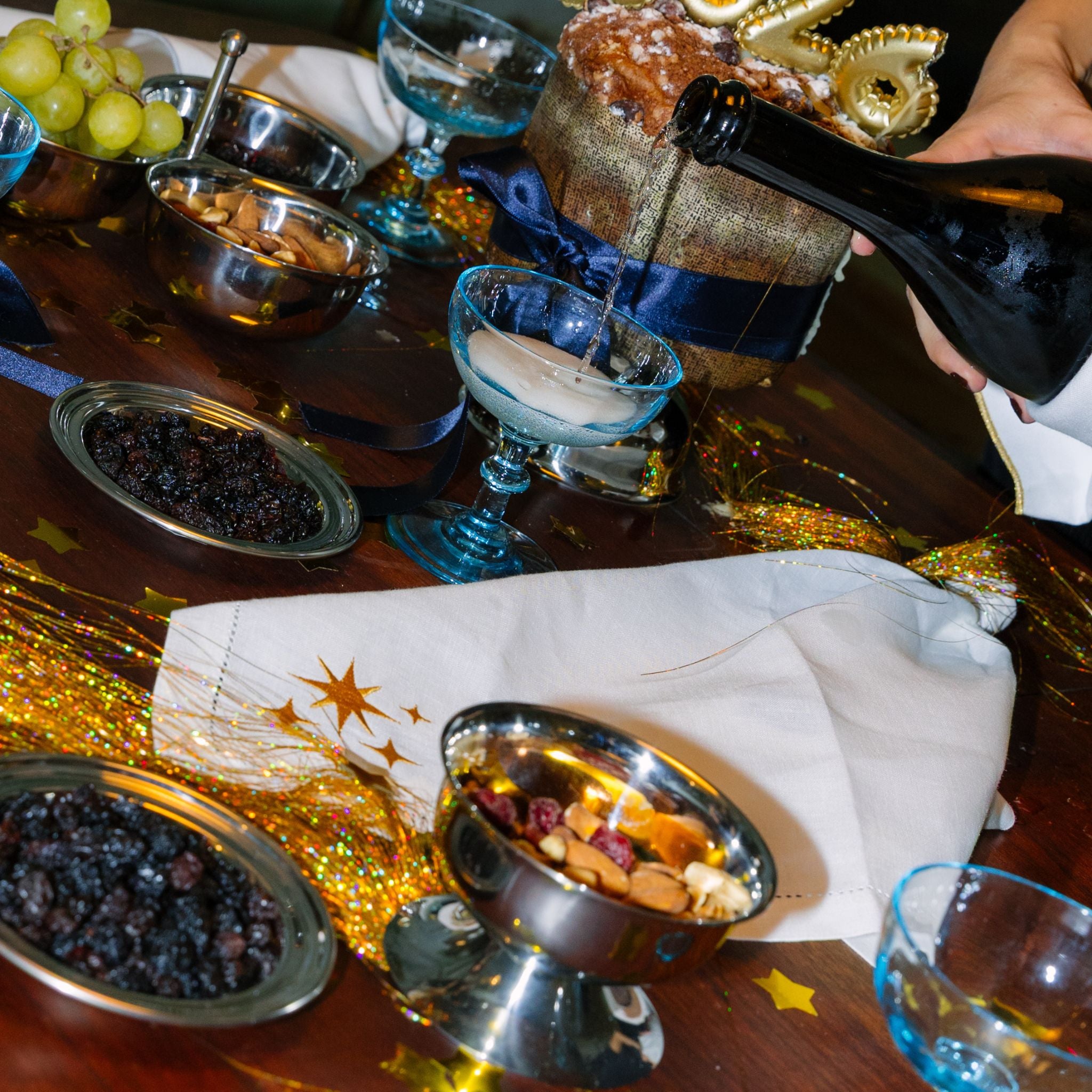 Mafra linen with Christmas embroidery