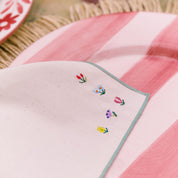 Serviettes de table Nazaré avec broderie de fleurs
