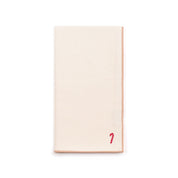 Ecru Nazaré napkins with small christmas embroidery