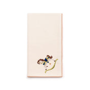 Ecru Nazaré napkins with horse embroidery