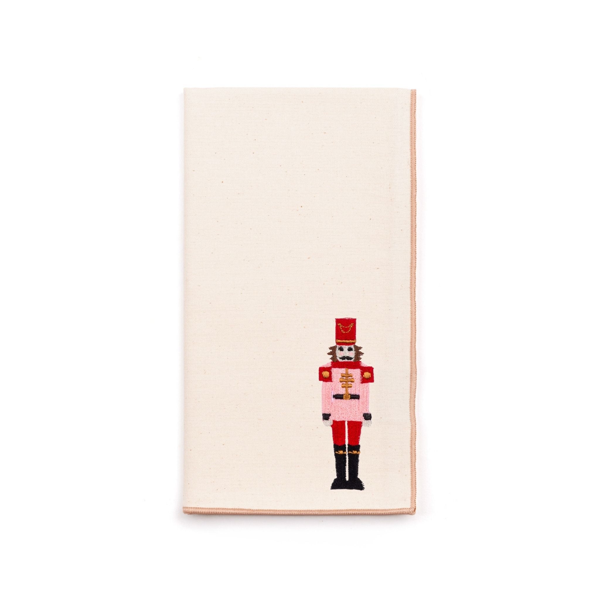 Ecru Nazaré napkins with nutcracker embroidery