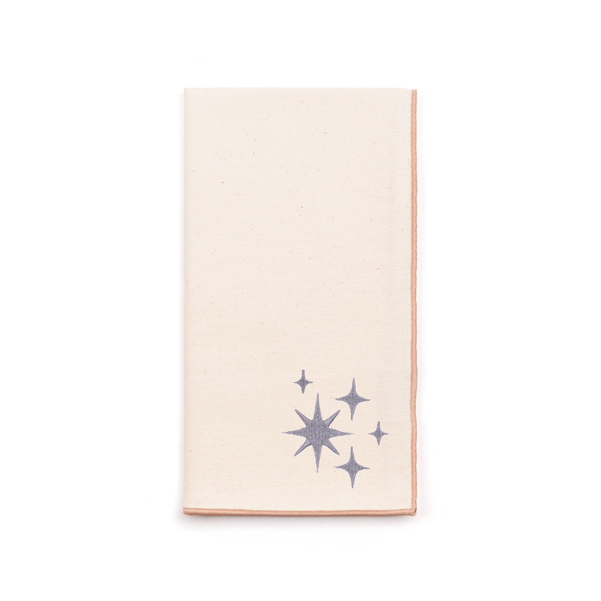 Ecru Nazaré napkins with stars embroidery