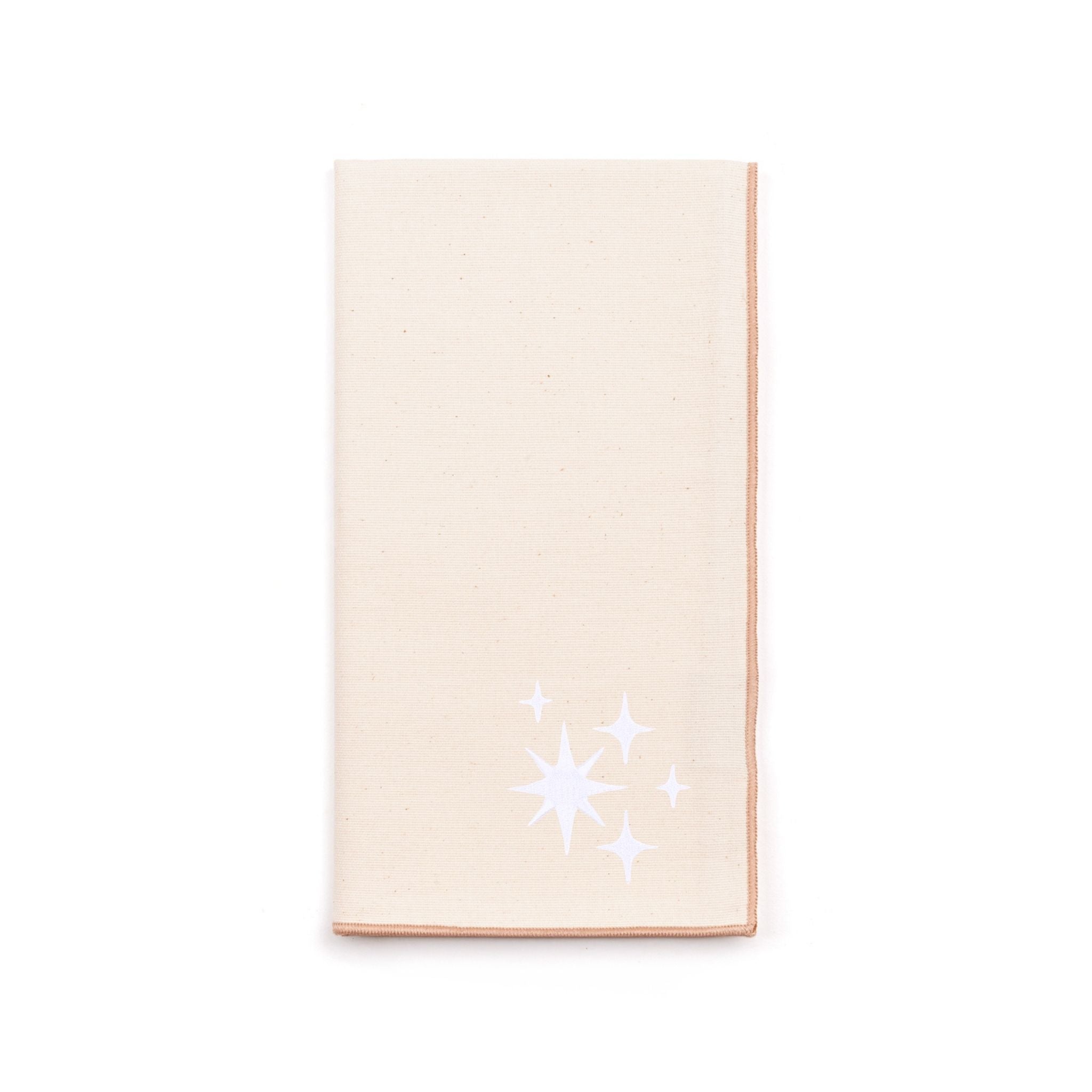 Ecru Nazaré napkins with stars embroidery