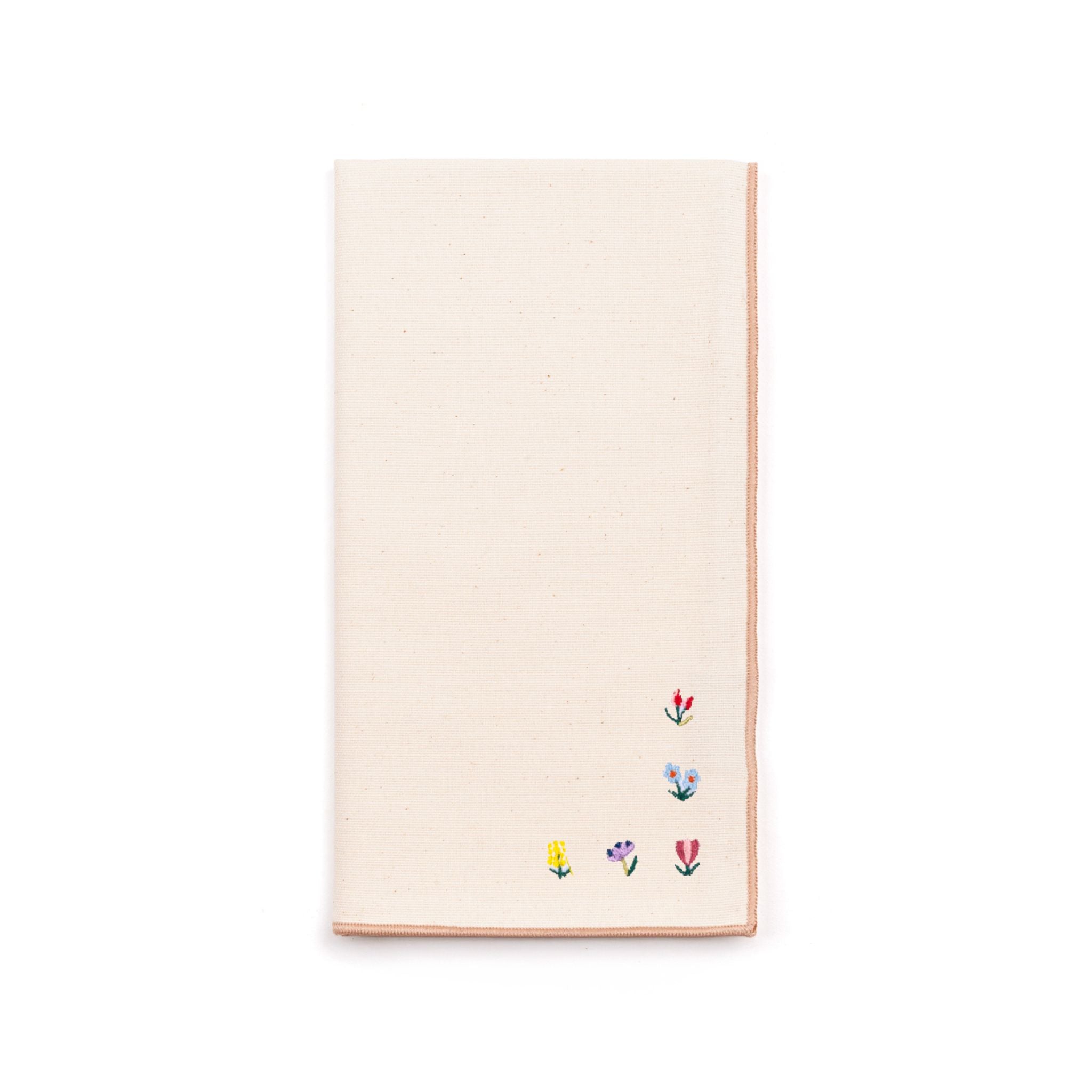 Nazaré ecru napkins with flower embroidery (POS) - Torres Novas