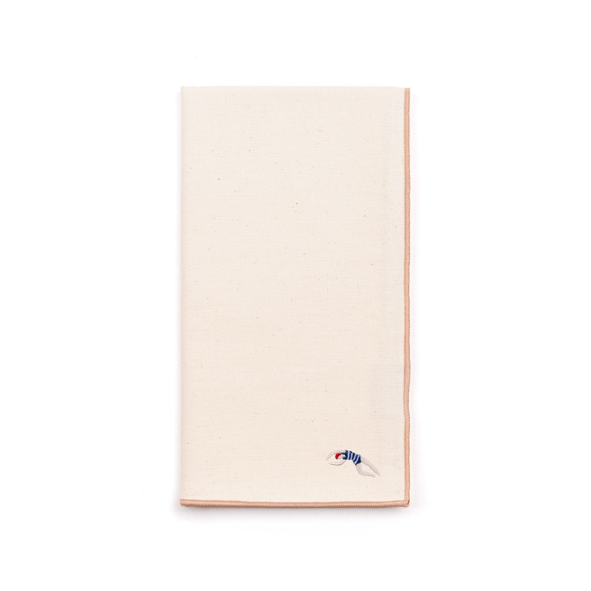 Ecru Nazaré napkins with retro embroidery