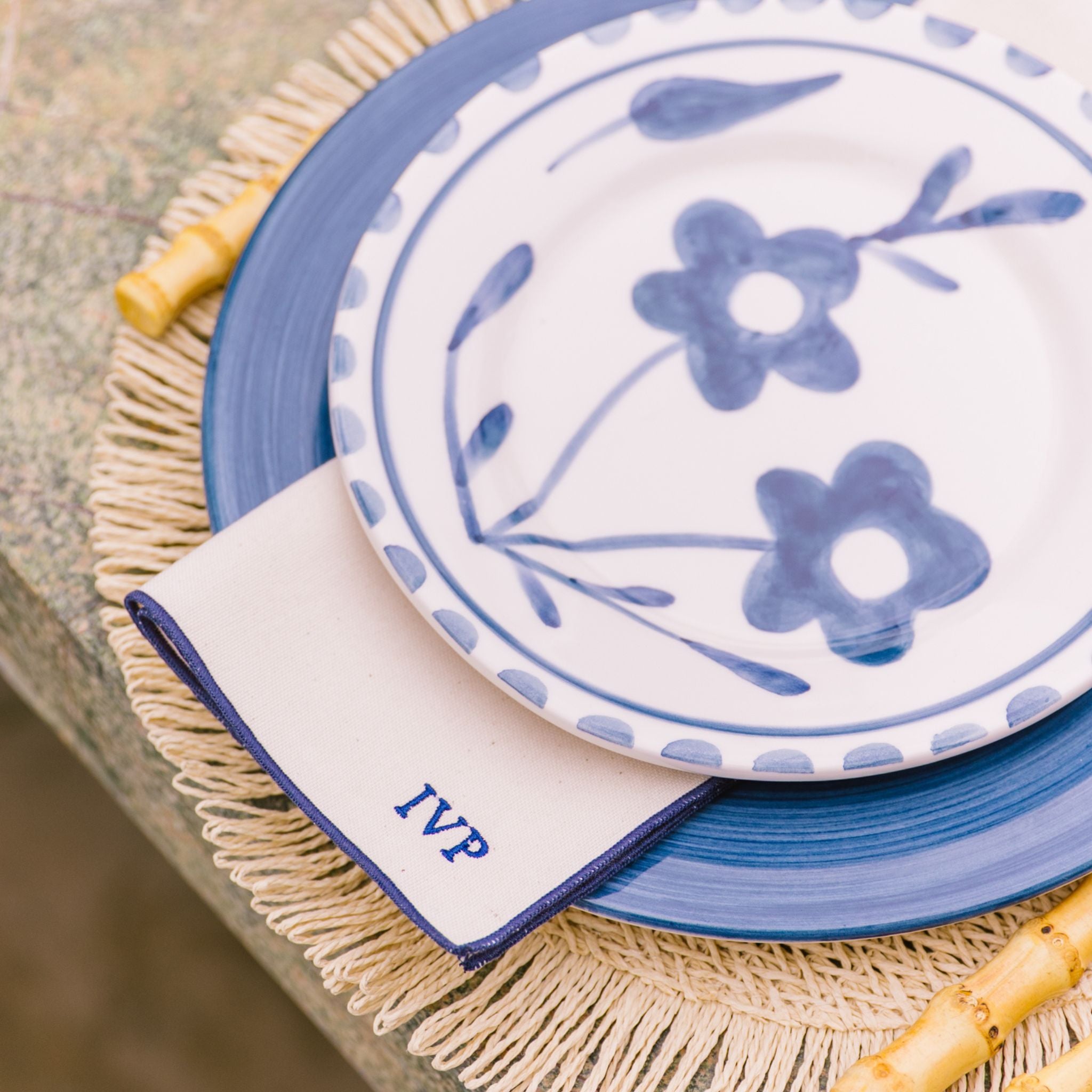 Serviettes de table Nazaré écrues 