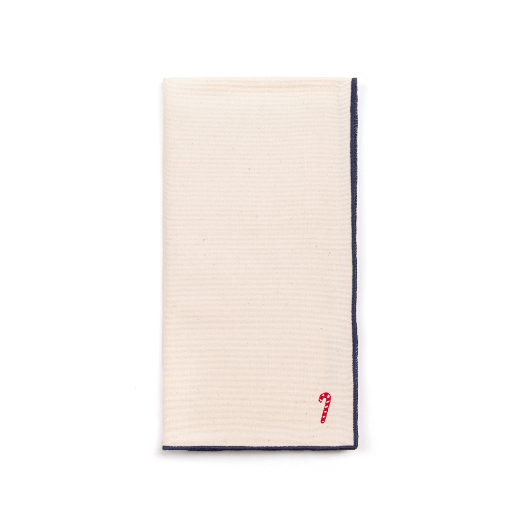 Ecru Nazaré napkins with small christmas embroidery