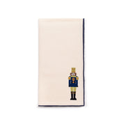 Ecru Nazaré napkins with nutcracker embroidery