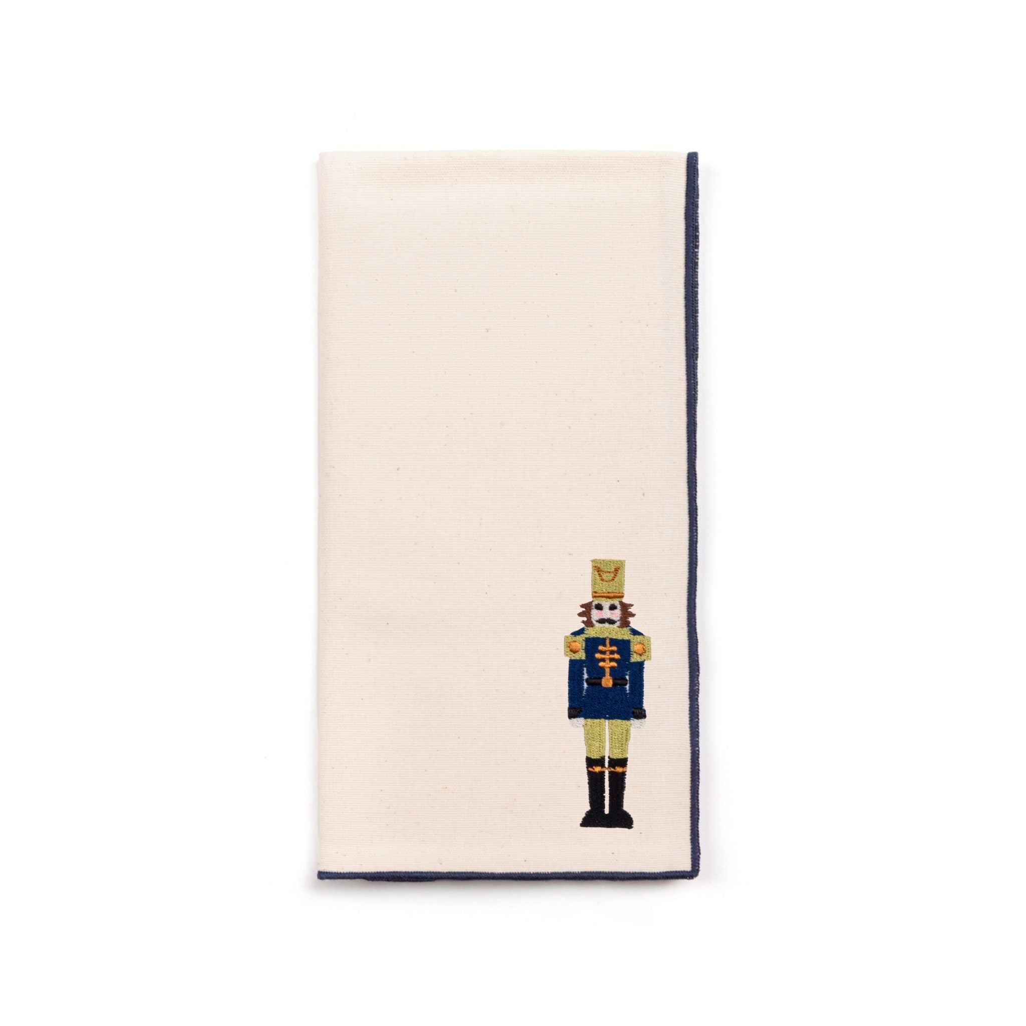 Ecru Nazaré napkins with nutcracker embroidery