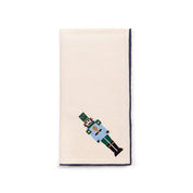 Ecru Nazaré napkins with nutcracker embroidery