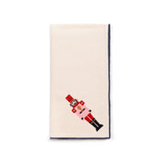 Ecru Nazaré napkins with nutcracker embroidery