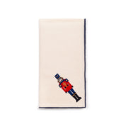Ecru Nazaré napkins with nutcracker embroidery