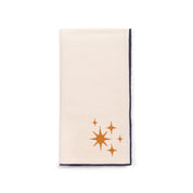 Ecru Nazaré napkins with stars embroidery