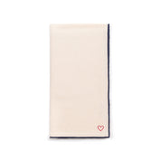 Ecru Nazaré napkins with heart embroidery - Torres Novas