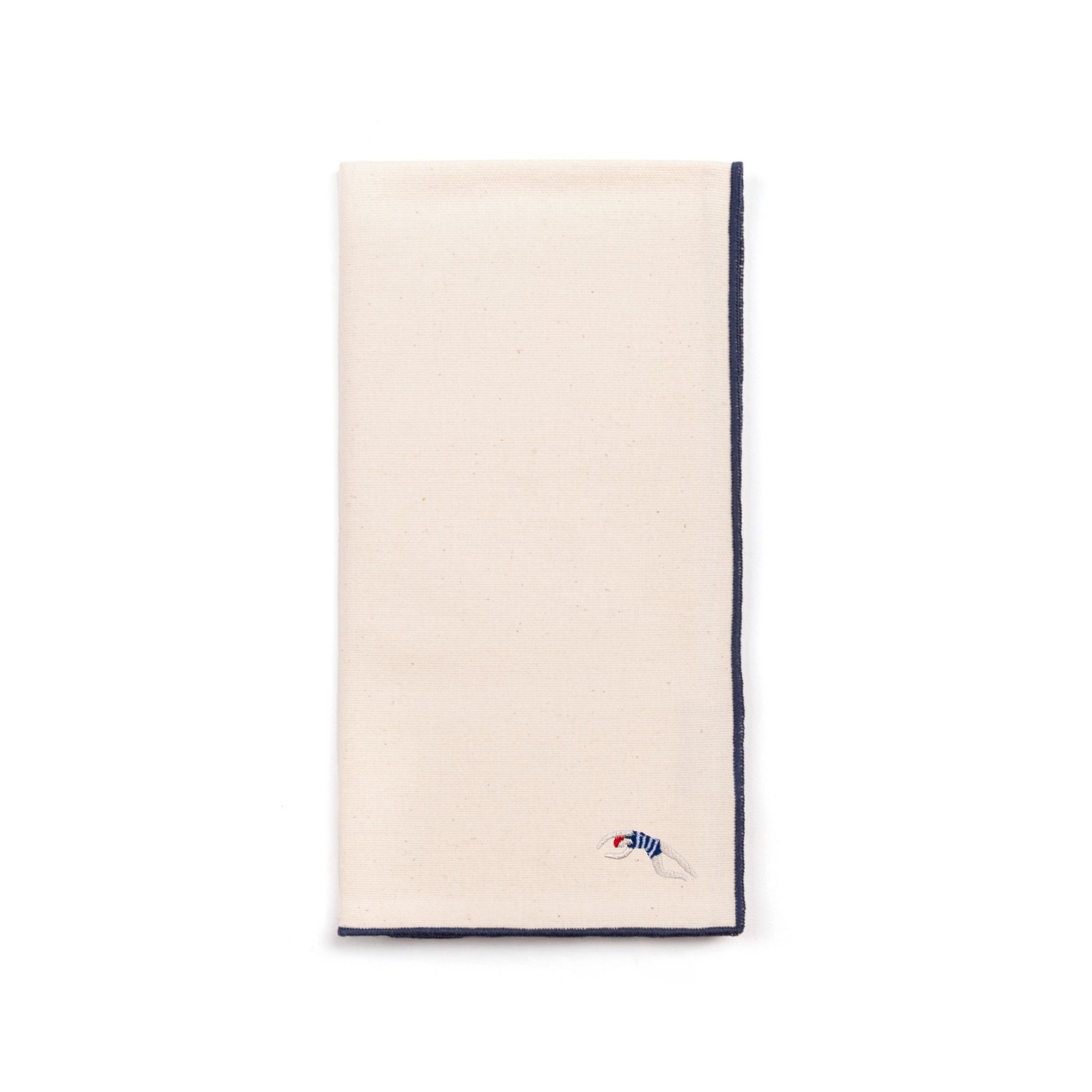 Ecru Nazaré napkins with retro embroidery