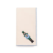 Ecru Nazaré napkins with nutcracker embroidery