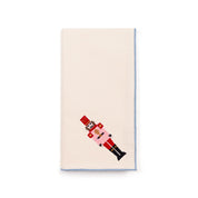 Ecru Nazaré napkins with nutcracker embroidery