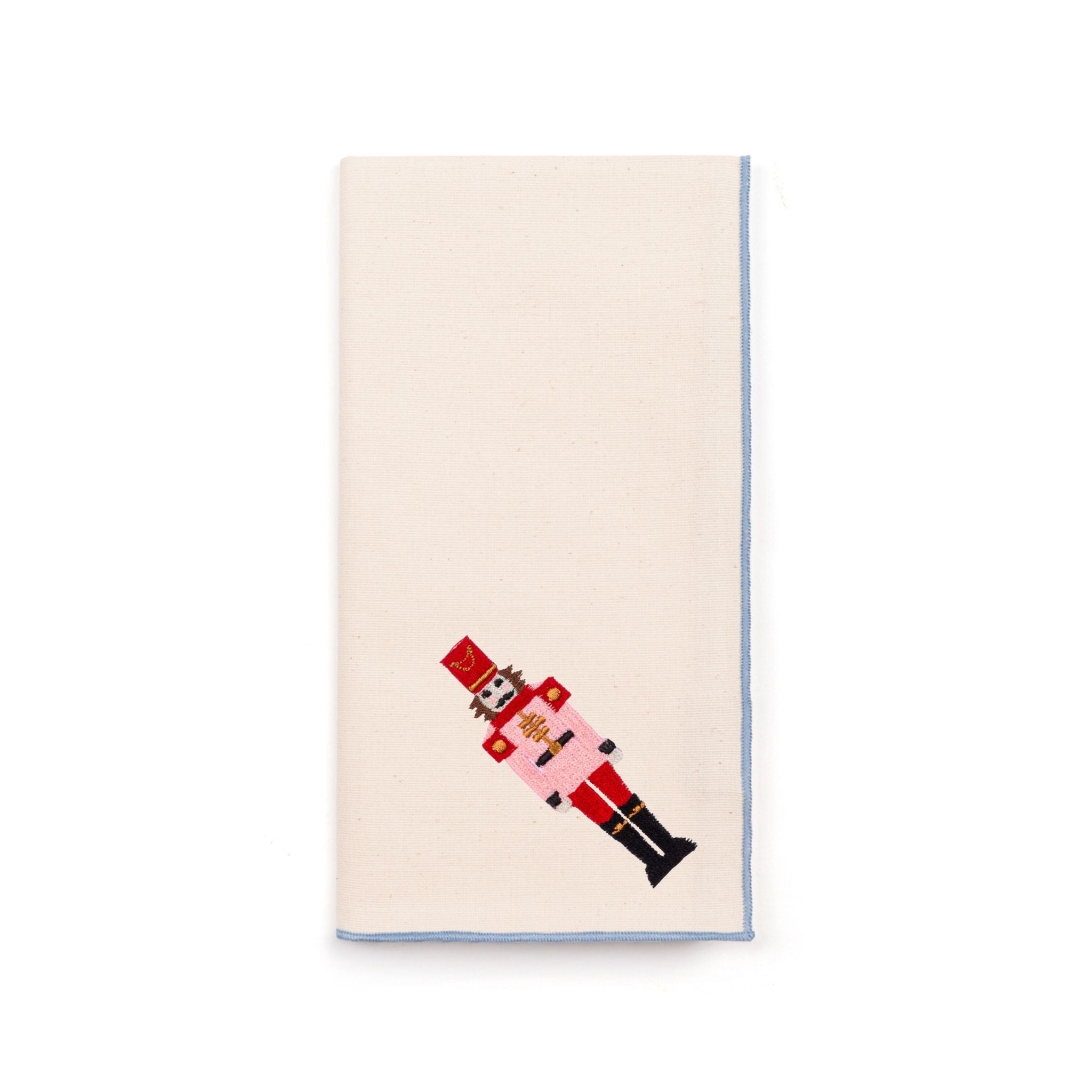 Ecru Nazaré napkins with nutcracker embroidery