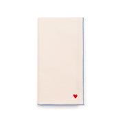 Ecru Nazaré napkins with heart embroidery - Torres Novas