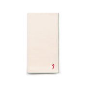 Ecru Nazaré napkins with small christmas embroidery