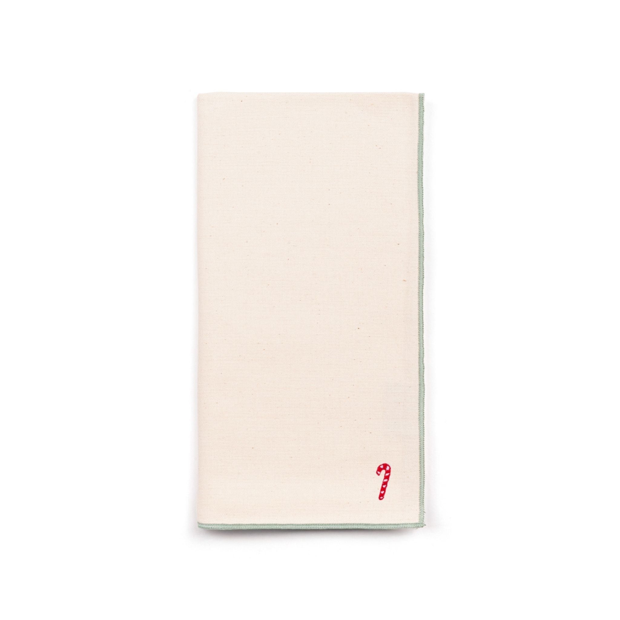 Ecru Nazaré napkins with small christmas embroidery