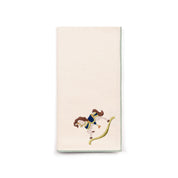 Ecru Nazaré napkins with horse embroidery