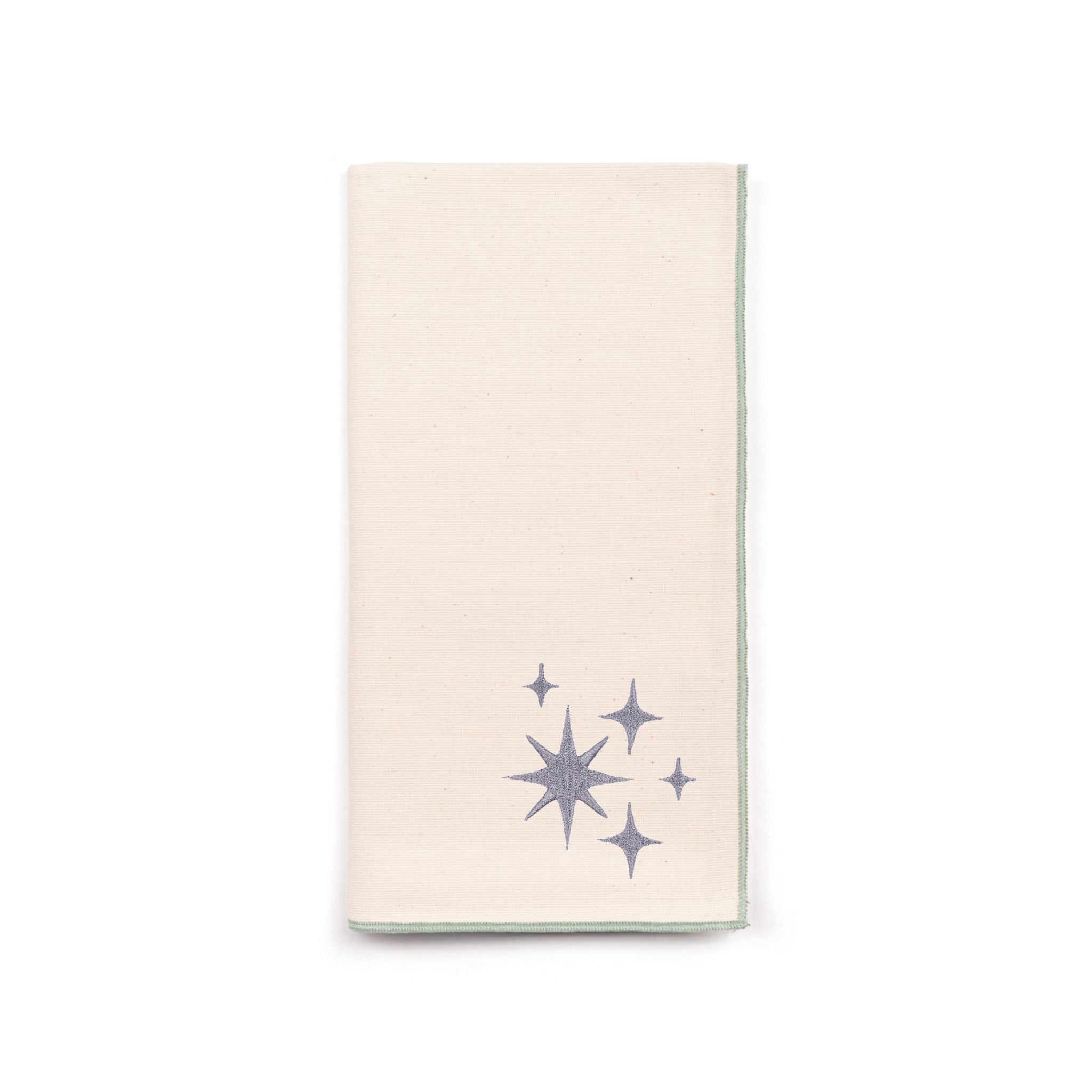 Ecru Nazaré napkins with stars embroidery