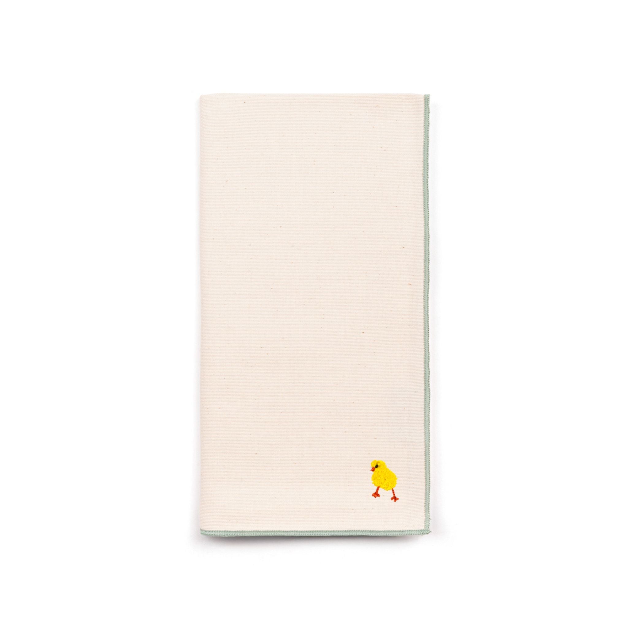 Servilletas Nazaré color crudo con bordado de pascua