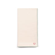 Ecru Nazaré napkins with heart embroidery - Torres Novas