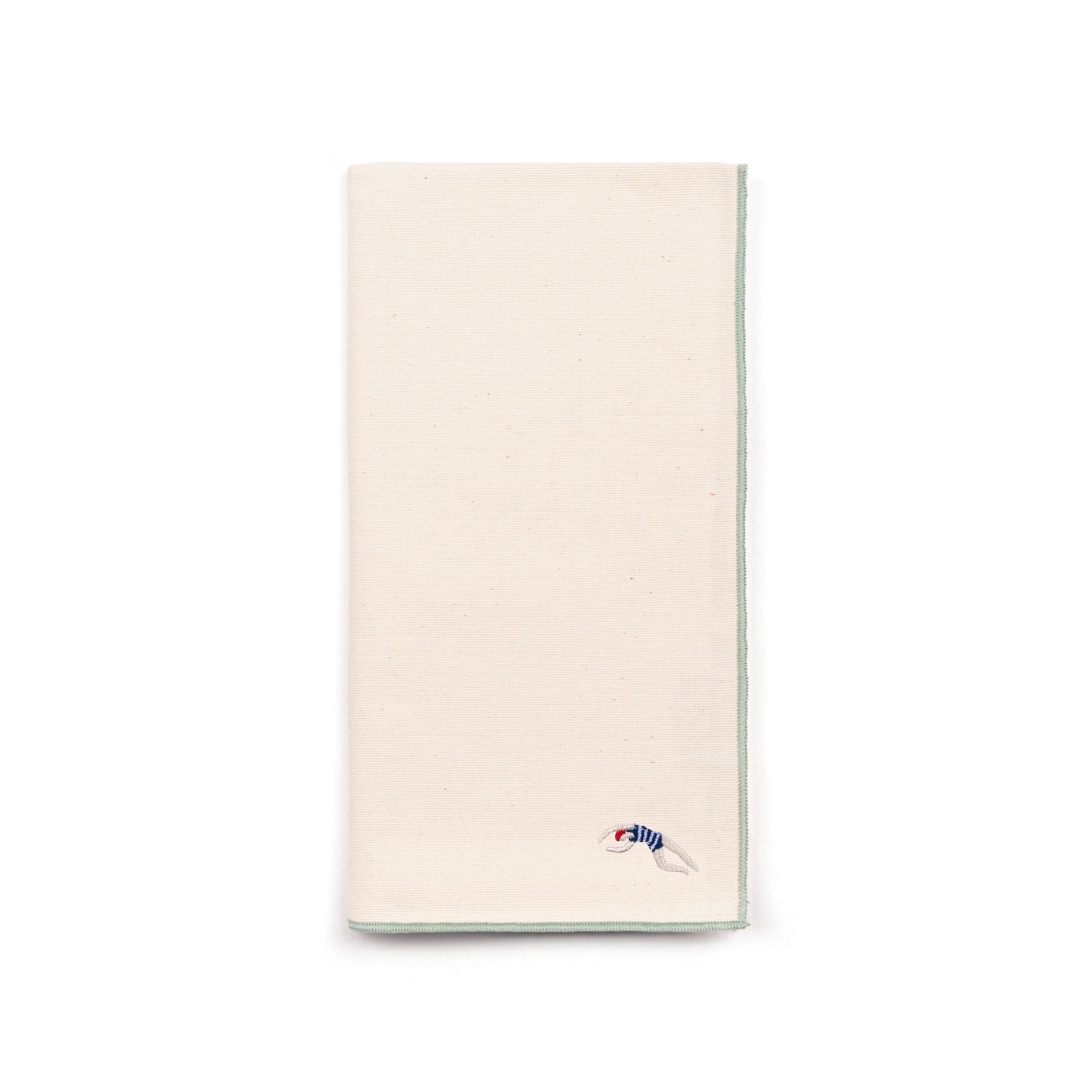 Ecru Nazaré napkins with retro embroidery