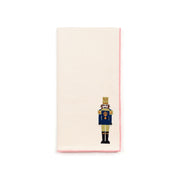 Ecru Nazaré napkins with nutcracker embroidery