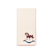 Ecru Nazaré napkins with horse embroidery