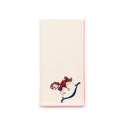 Ecru Nazaré napkins with horse embroidery