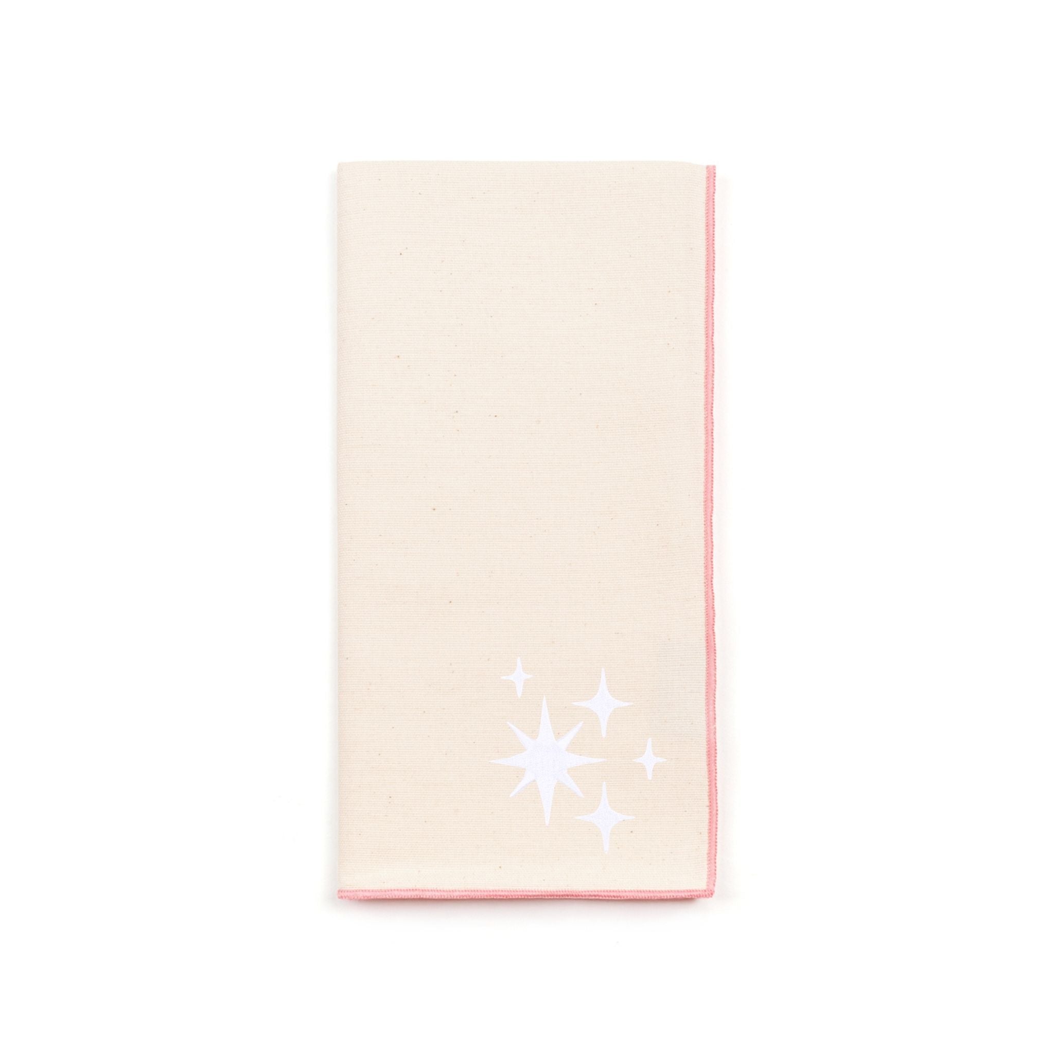 Ecru Nazaré napkins with stars embroidery