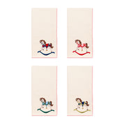 Ecru Nazaré napkins with horse embroidery - Torres Novas