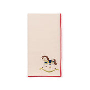 Ecru Nazaré napkins with horse embroidery