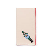 Ecru Nazaré napkins with nutcracker embroidery